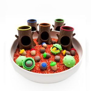 Gekleurde boomstammen, herfstcreatie van Crea-sy
